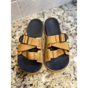 Chaco Womens Size 7 Brown Leather Buckle Beach Walking Outdoor Sport Sandals